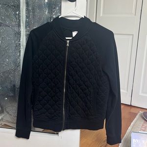 Black bomber jacket